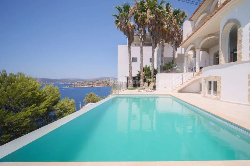 Front line villa with incredible sea views for sale in El Toro, Mallorca