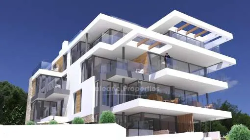 Newly built apartments with sea views for sale in Sant Agusti, Mallorca