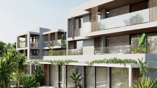 A new build flat on the ground floor of a great complex in Portopetro