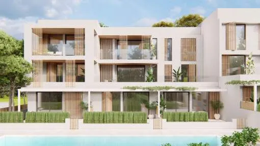An exclusive new build flat on the 1st floor of a beautiful complex in Porto Petro