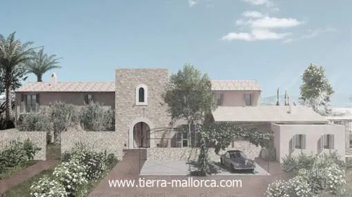Building land with a project for a family home in a central location Building land with a project for a family home in a central location