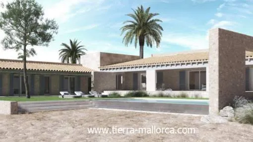 Exclusive country home under construction - close to Es Trenc Exclusive country home under construction - close to Es Trenc