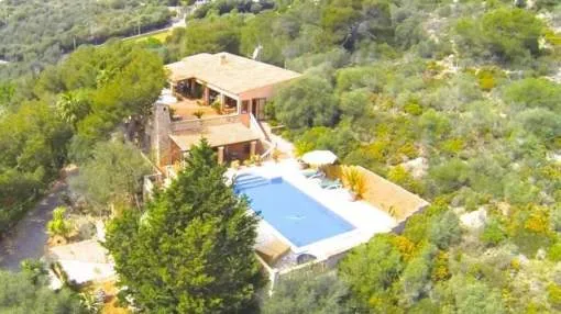 Finca on a hill overlooking the Mediterranean Sea Finca on a hill overlooking the Mediterranean Sea