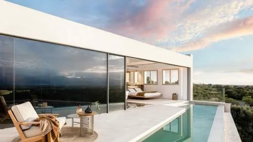 Villa with views to the Tramuntana sierra in Costitx Villa with views to the Tramuntana sierra in Costitx