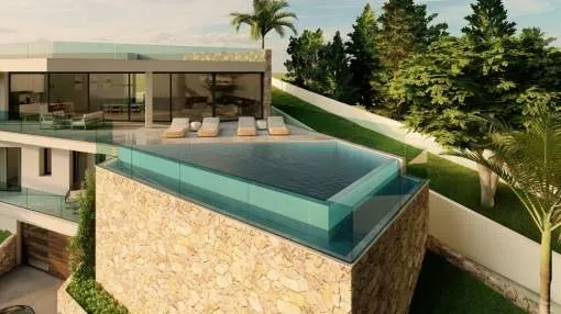 Luxury new construction project with sea views in Costa den Blanes