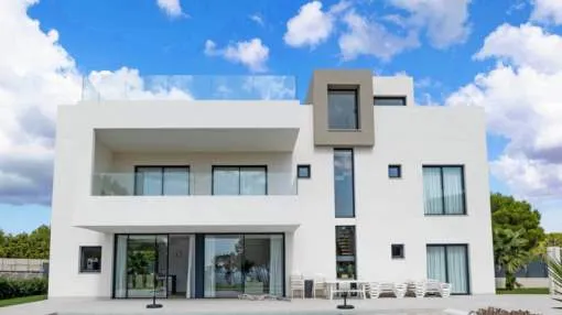 Modern designer villa with sea view in Puig de Ros, Llucmayor