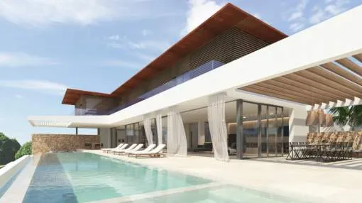 Exceptionally luxury villa project with sea views in Cala Vinyes