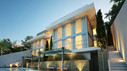 New project luxury villa with sea views in Cala Vinyes New project luxury villa with sea views in Cala Vinyes