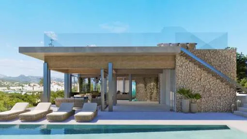 Plot with sea view in exclusive residential area of Nova Santa Ponsa Plot with sea view in exclusive residential area of Nova Santa Ponsa