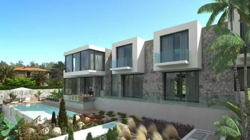 Plot with new-build villa in Cala Vinyas