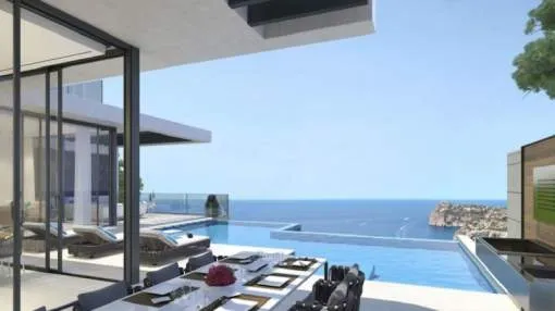 Modern luxury designer villa in Cala Llamp, Andratx