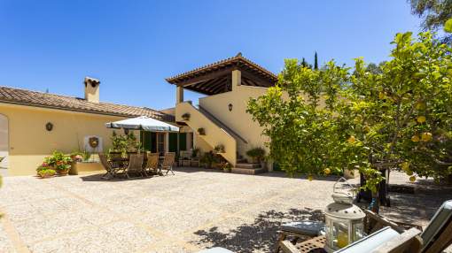 Idyllic Finca with pool and mediterranean planted garden in Son Font in the southwest of Majorca Idyllic Finca with pool and mediterranean planted garden in Son Font in the southwest of Majorca
