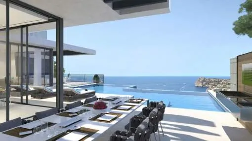 Modern luxury villa with infinity pool in Puerto Andratx