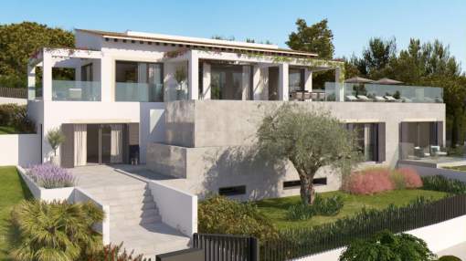 Newly projected villa with pool in a prime location in Santa Ponsa Newly projected villa with pool in a prime location in Santa Ponsa