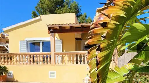 Spacious villa with stunning mountain view, garden and pool in Costa de la Calma, Mallorca southwest
