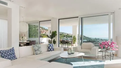 Modern luxury new-built villa with sea views and pool in Costa den Blanes in the southwest of Mallorca Modern luxury new-built villa with sea views and pool in Costa den Blanes in the southwest of Mallorca