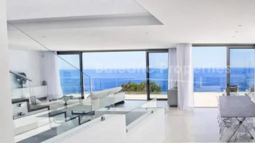 Frontline modern villa with views for sale in Canyamel, Mallorca 