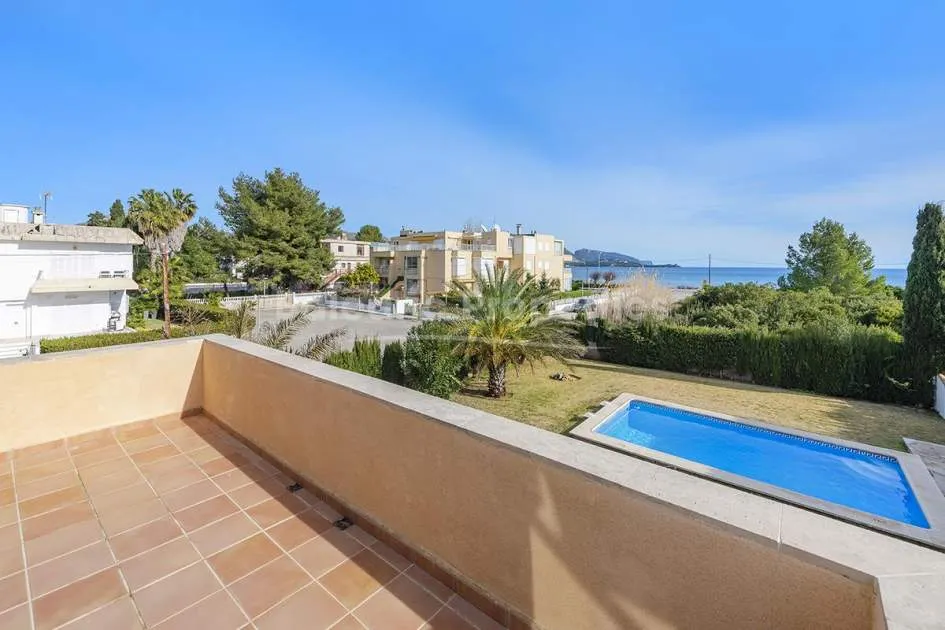 Sea view villa with pool for sale in Puerto Pollensa, Mallorca