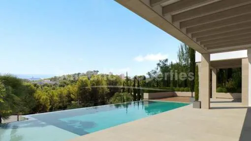 Newly built villa with stunning views for sale in Bonanova, Mallorca