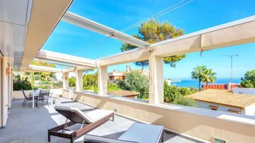Garden apartment with sea views for sale in Cas Catala, Mallorca