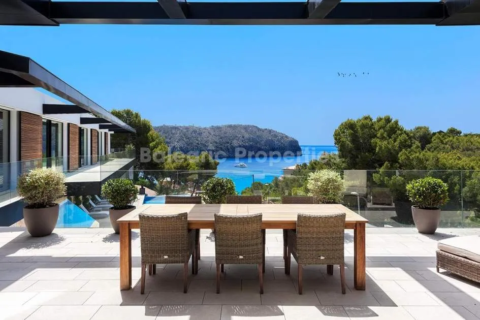Luxury villa with pool and sea views for sale in Camp de Mar, Mallorca