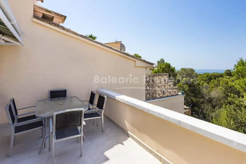 Renovated townhouse with sea views for sale in Costa den Blanes, Mallorca