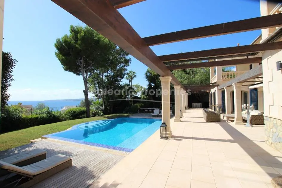 Magnificent sea view villa for sale in Bendinat, Mallorca