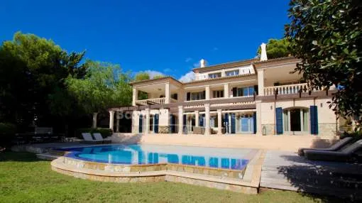 Magnificent sea view villa for sale in Bendinat, Mallorca