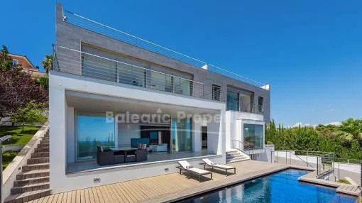 Modern sea view villa for sale in Bendinat, Mallorca