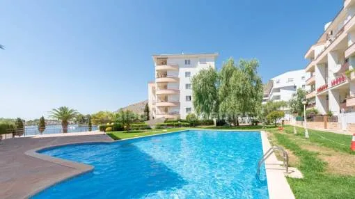 Spacious lake view apartment for sale in Alcudia, Mallorca