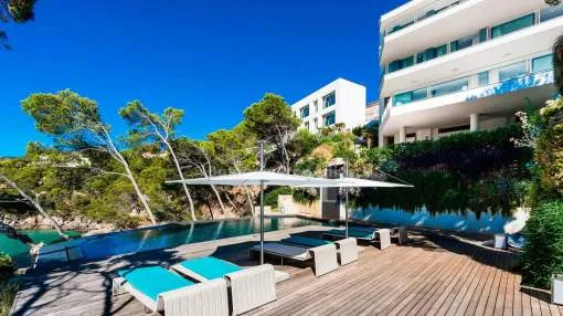Modern villa with stunning views and guest house for sale in Andratx, Mallorca Modern villa with stunning views and guest house for sale in Andratx, Mallorca