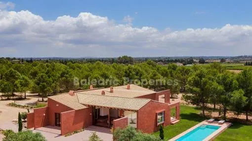 Newly built finca with pool for sale close to Santa Maria, Mallorca