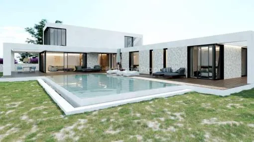 Beautiful project of a detached house overlooking Palma Bay for sale in Pórtol, Mallorca Beautiful project of a detached house overlooking Palma Bay for sale in Pórtol, Mallorca