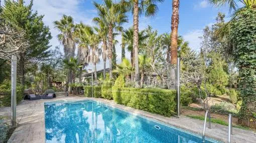 Unique designer villa with guesthouses for sale in Esporles, Mallorca