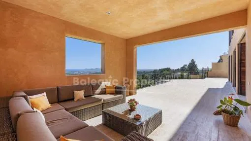 Detached villa with magnificent views for sale in the town Campanet, Malllorca