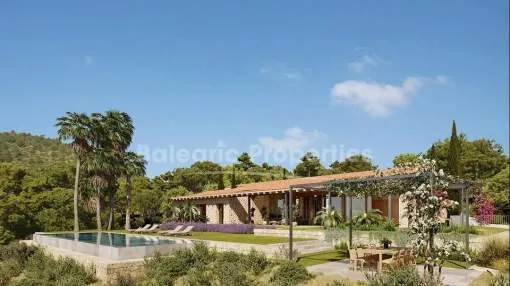Luxurious country house for sale between Santa Maria and Bunyola, Mallorca