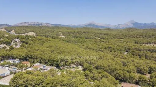 Desirable residential plot with project for sale close to Santa Ponsa, Mallorca 