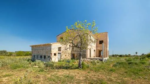 Country plot under construction for sale in Buger, Mallorca