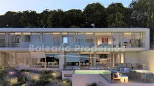 Brand new designer villa with sea views for sale in Portals Nous, Mallorca