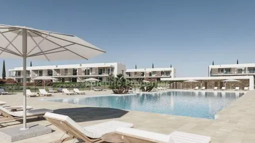 Luxury ground floor apartment with private garden for sale in Es Trenc, Mallorca Luxury ground floor apartment with private garden for sale in Es Trenc, Mallorca