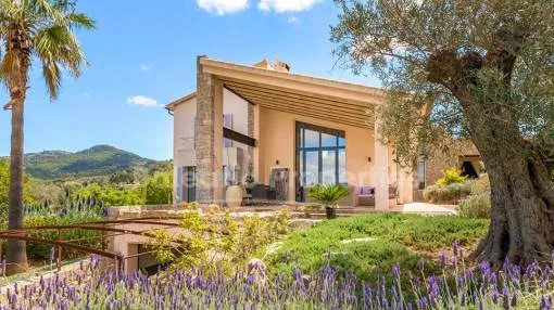 Designer finca with olive grove and pool for sale in Felanitx, Mallorca