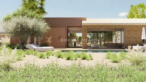 Fantastic villa project with sea views and pool, for sale in Pòrtol, Mallorca Fantastic villa project with sea views and pool, for sale in Pòrtol, Mallorca