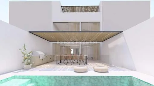 Ultra-modern, double apartment project with license for sale in Portixol, Mallorca