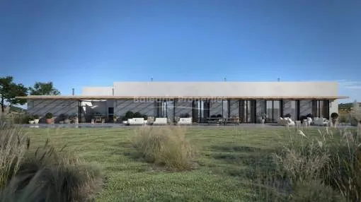 Building plot with project and license for sale near Sineu, Mallorca Building plot with project and license for sale near Sineu, Mallorca