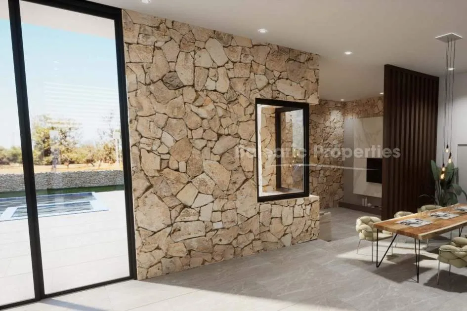Modern villa project with pool for sale in a quiet area near Sa Rapita, Mallorca