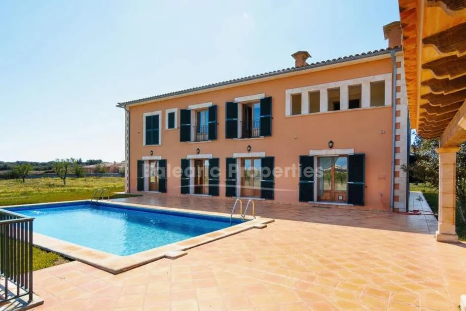 Spacious finca with pool and panoramic views for sale in Santanyí, Mallorca