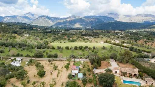 Rustic plot with a project and license for sale in Campanet, Mallorca