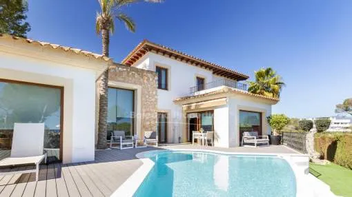Elegant sea view villa for sale near the beach in Cala Vinyes, Mallorca Elegant sea view villa for sale near the beach in Cala Vinyes, Mallorca
