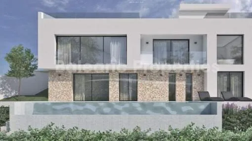 Modern villa project for sale in a prestigious area of Andratx, Mallorca Modern villa project for sale in a prestigious area of Andratx, Mallorca