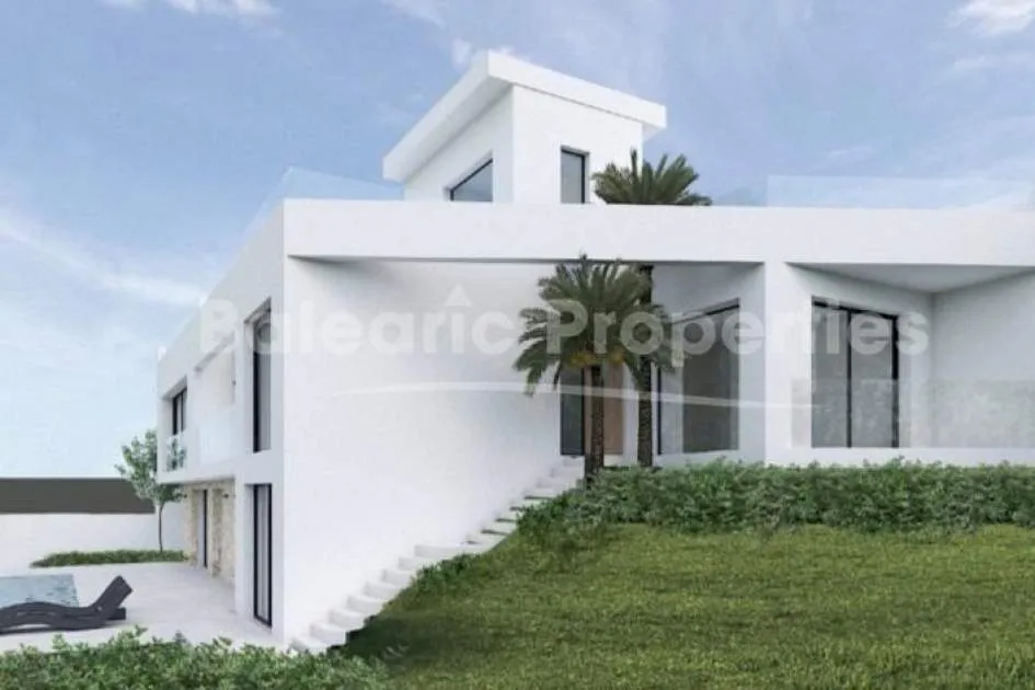 Modern villa project for sale in a prestigious area of Andratx, Mallorca